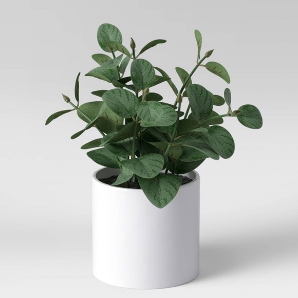 8”X7.5” Artificial Eucalyptus Plant Arrangement - Picture 1 of 4